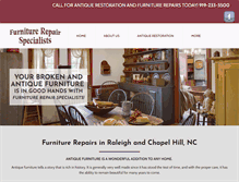 Tablet Screenshot of furniturerepairraleigh.com